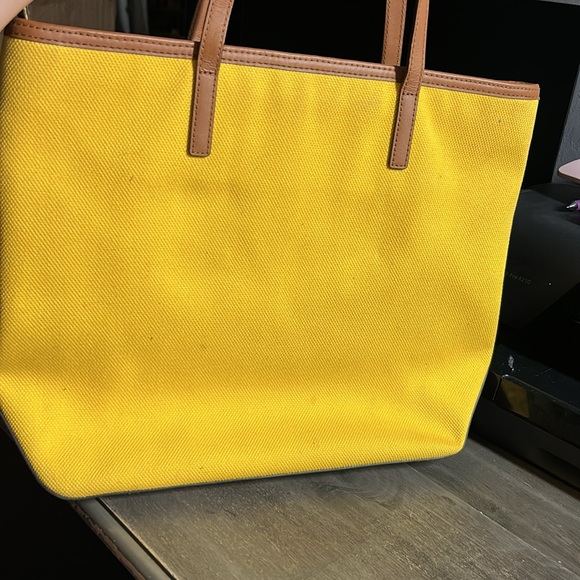 Michael Kors Yellow Canvas Extra Large  Tote Bag - Picture 3 of 4